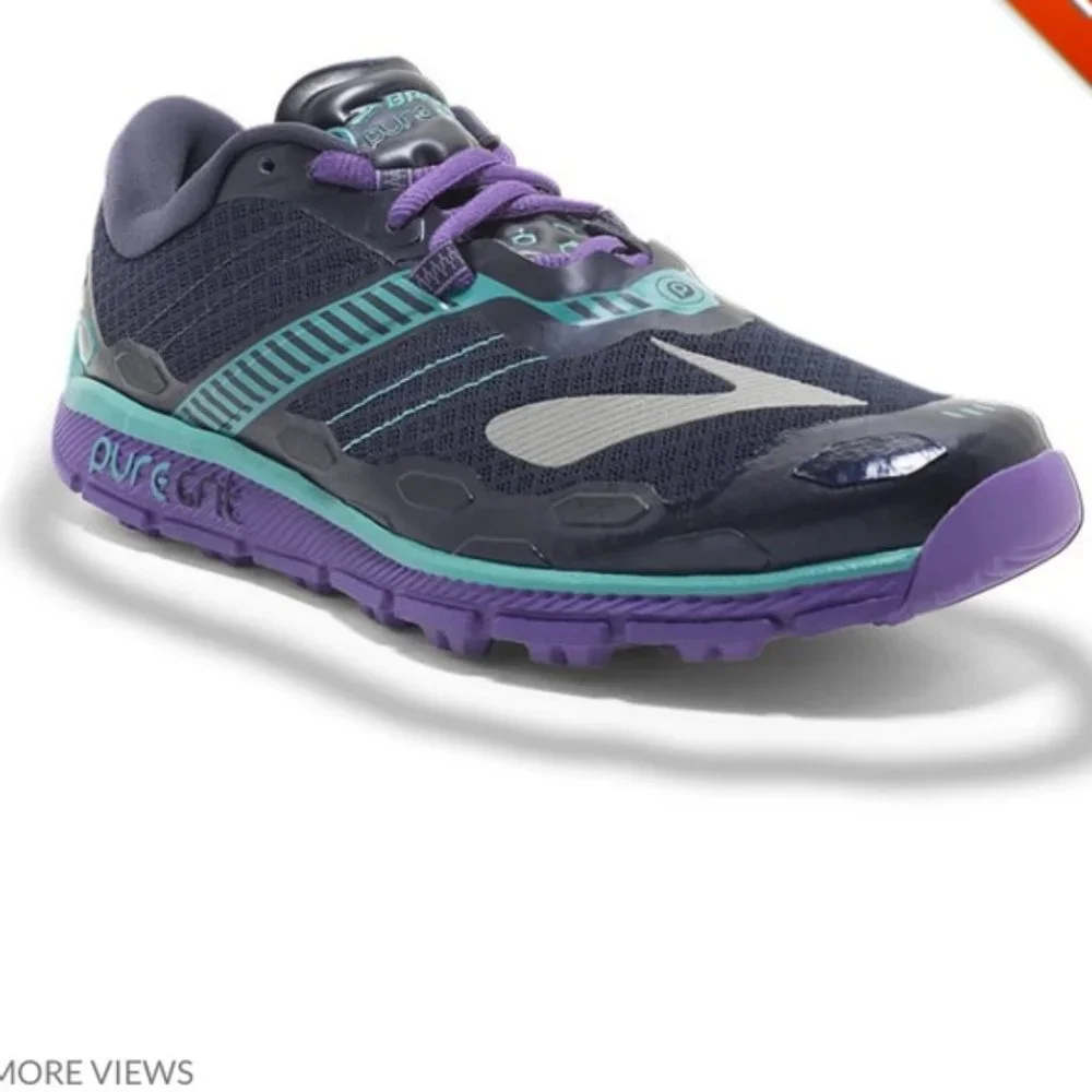 Women's Brooks PureGrit 5 Pure Grit Athletic Trail Running Shoes Size 6.5 VGC - Picture 2 of 14